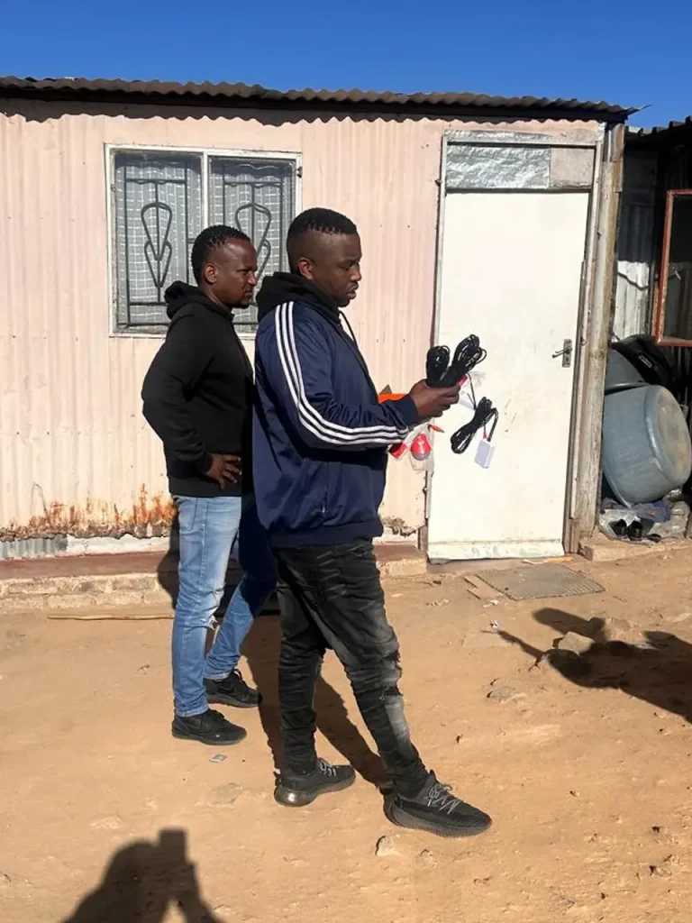 Sizanani technicians on site